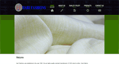 Desktop Screenshot of hari-fashions.com