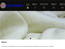 Tablet Screenshot of hari-fashions.com